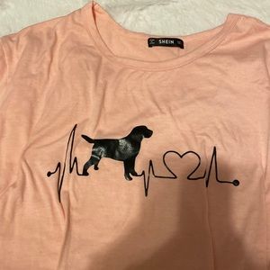 pink shein womens top